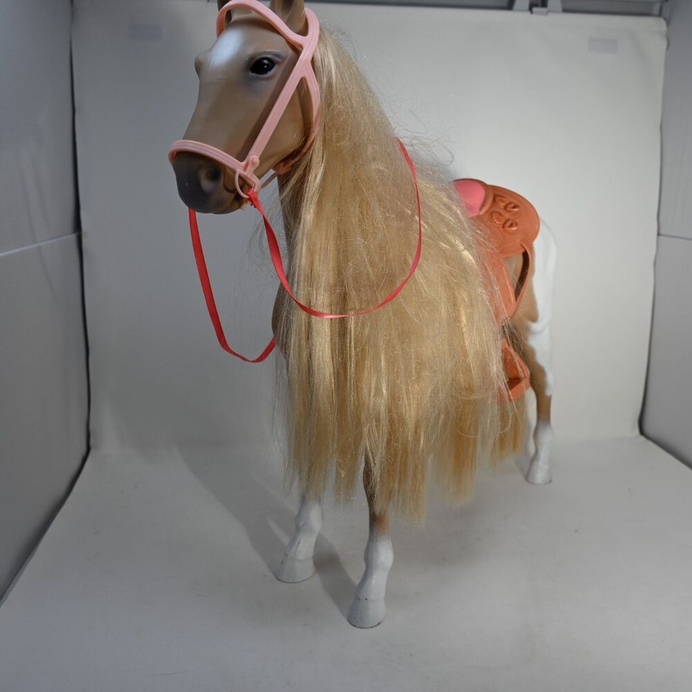 Our Generation Pinto Horse 20" Doll Horse w Saddle Bridle for 18" Dolls - Picture 4 of 4